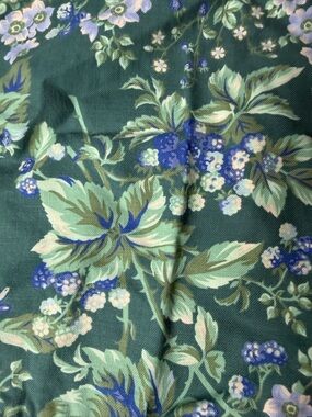 VTG Laura Ashley Pillow Covers 2 Bramble Berry Ruffled Throw Green Cottagecore